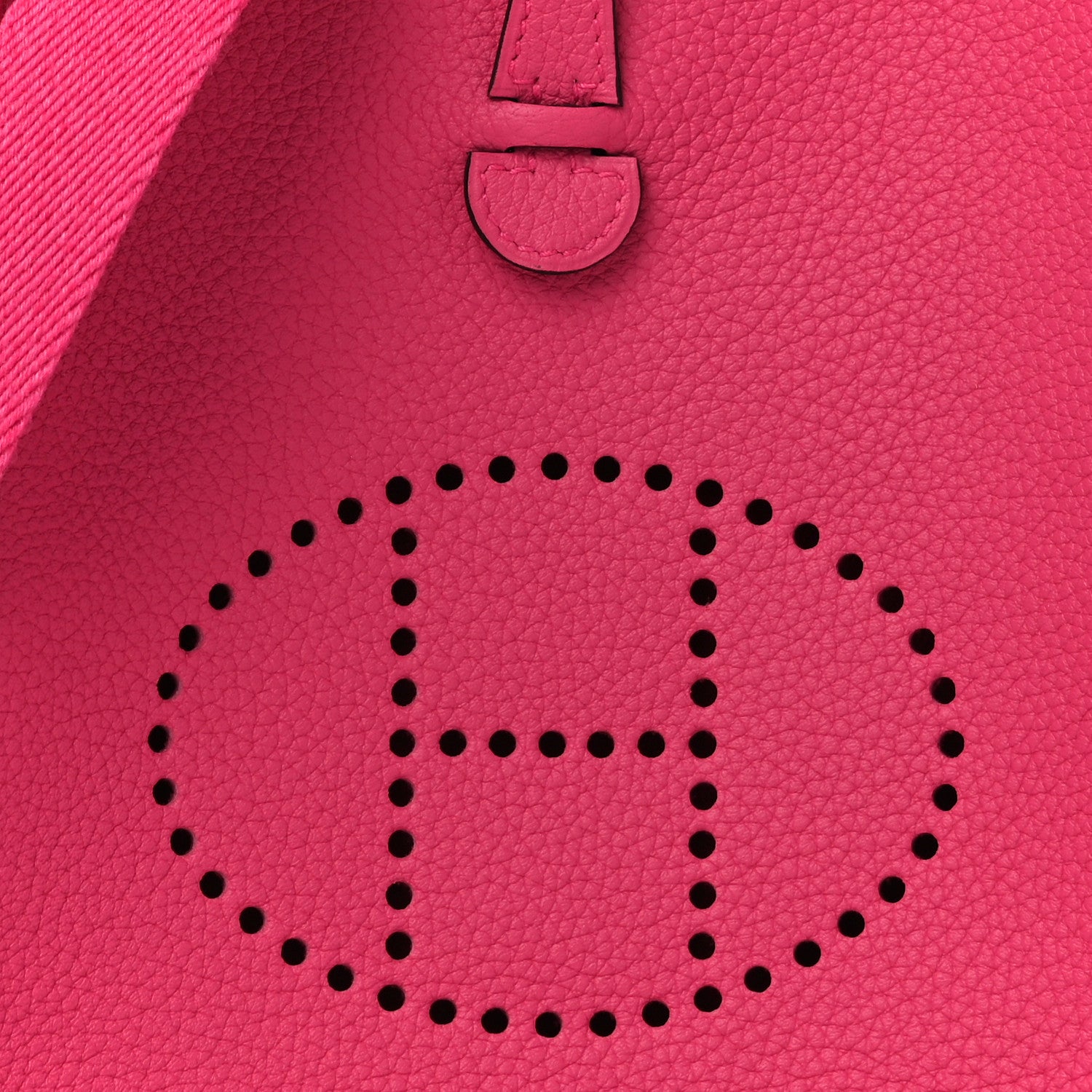 Hermes Taurillon Clemence Evelyne TPM Rose Shocking 7 of 10