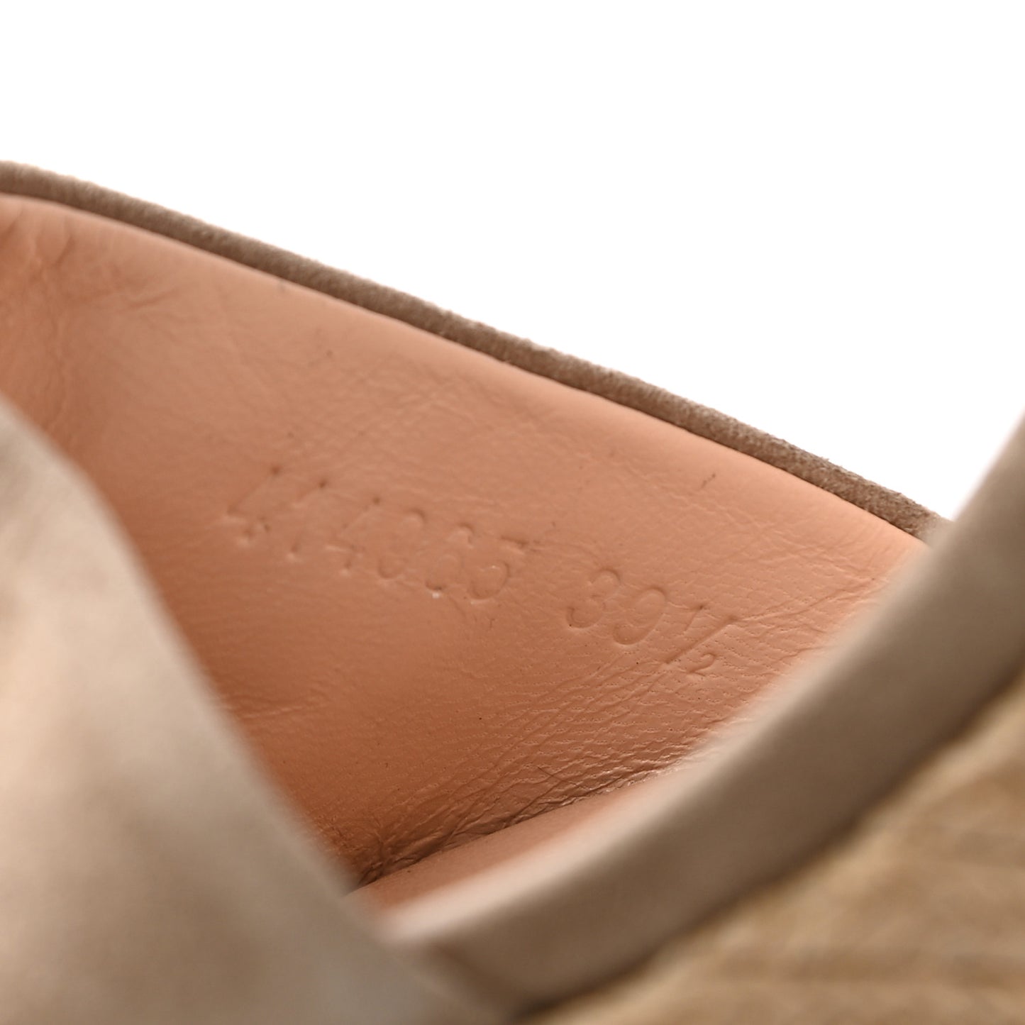 Kid Scamosciato Horsebit Platform Espadrille Wedge Sandals 39.5 Taupe