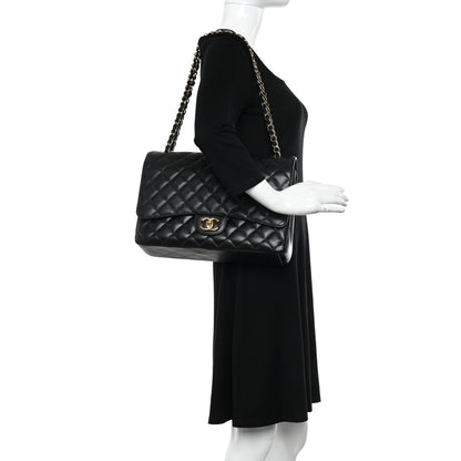 Chanel Caviar Quilted Maxi Double Flap Black 2 of 12