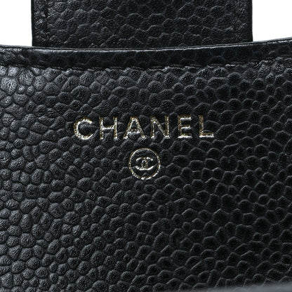 Chanel Caviar Quilted Compact Flap Wallet Black 6 of 9