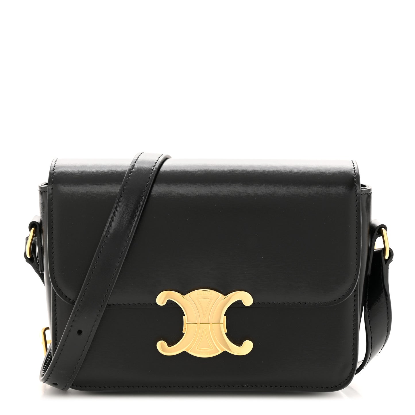 Shiny Calfskin Teen Triomphe Black