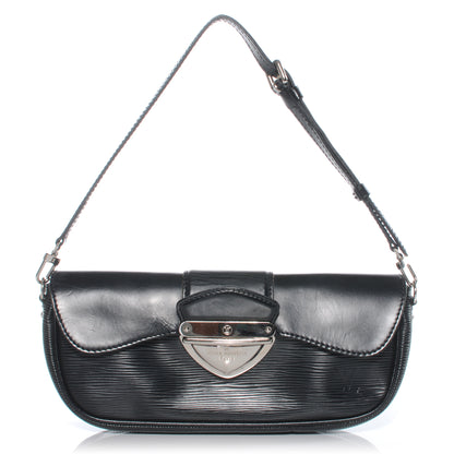 Louis Vuitton Epi Montaigne Clutch Black 1 of 7