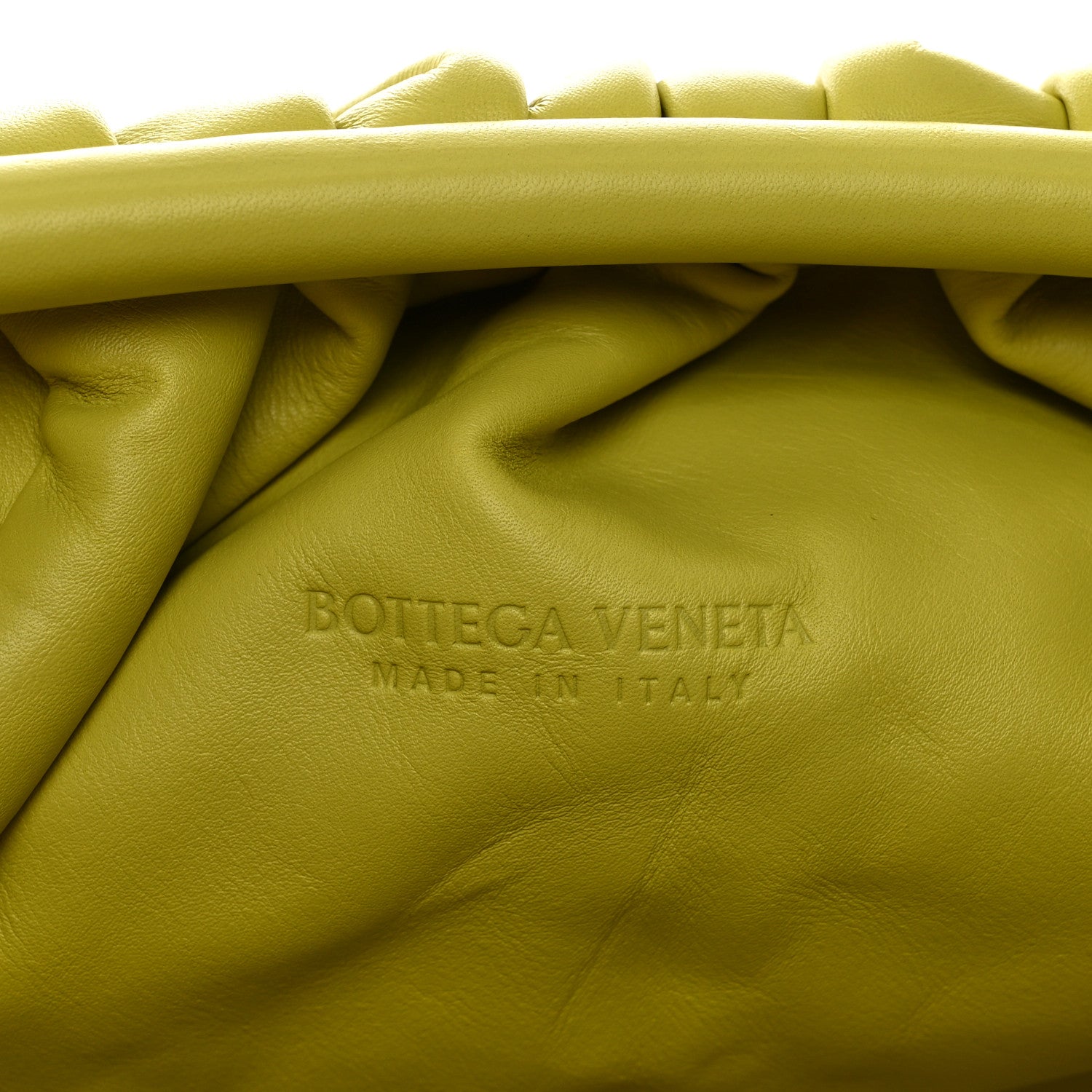 Bottega Veneta Smooth Butter Calf The Pouch Oversized Clutch Kiwi 6 of 7