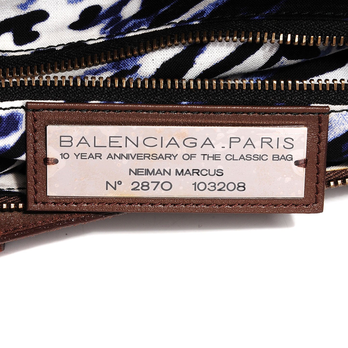 Metallic Craquele Calfskin Classic Hardware First Bronze