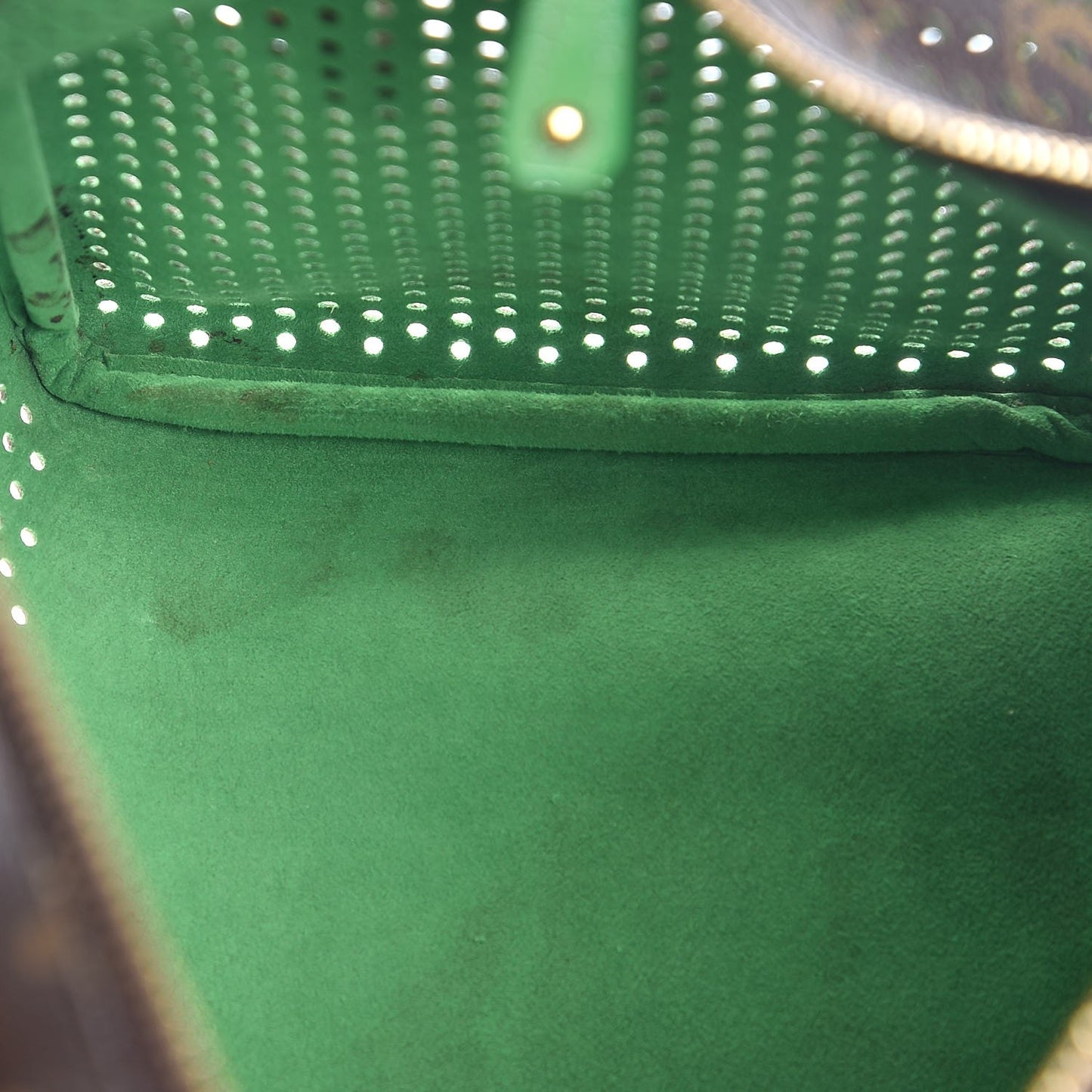 Monogram Perforated Speedy 30 Green