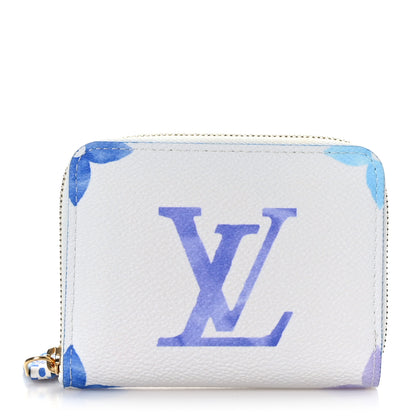 Louis Vuitton Monogram Giant By The Pool Zippy Coin Purse Blue 1 of 6