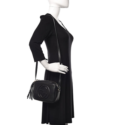 Gucci Pebbled Calfskin Small Soho Disco Bag Black 2 of 10