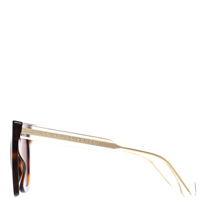 Gucci Acetate Crystal Square Sunglasses GG0564S Tortoise 3 of 8