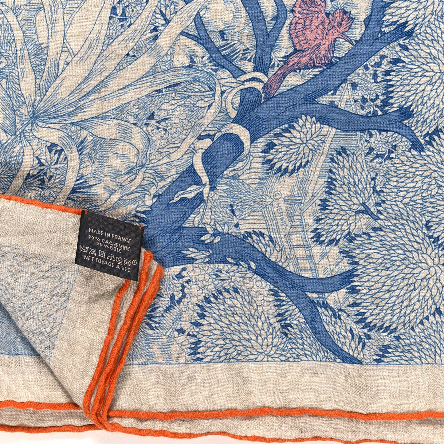 Cashmere Silk Retour a la Nature 140 Bleu Jean Rose Vert