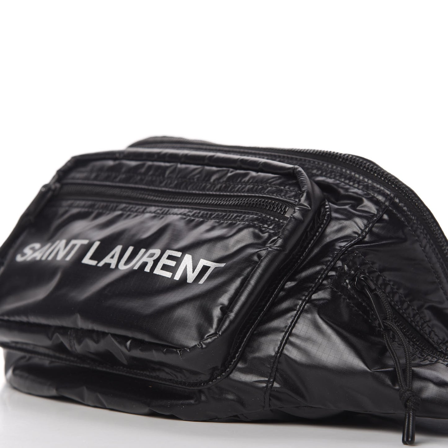 Nylon Logo Ripstop Body Belt Bag Black