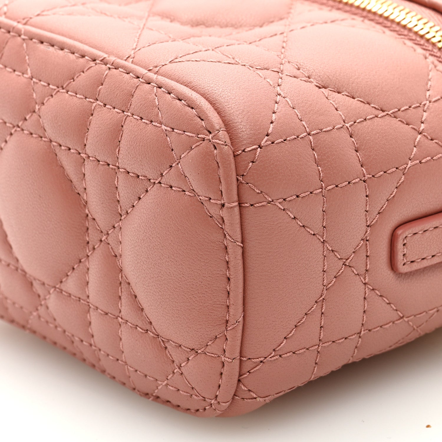 Christian Dior Lambskin Cannage Micro Vanity Case Ethereal Pink 8 of 8