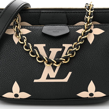 Louis Vuitton Empreinte Monogram Giant Multi Pochette Accessories Black Beige 9 of 11