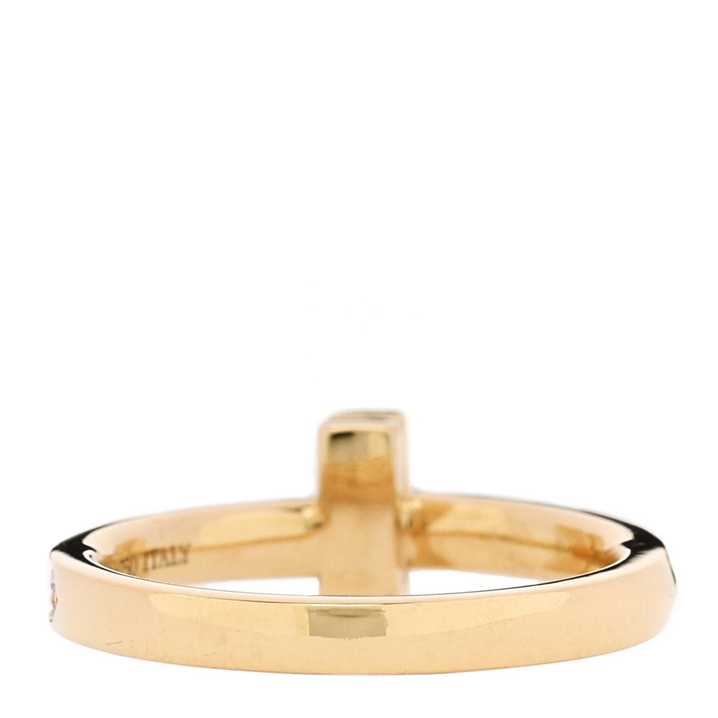 18K Yellow Gold Diamond 2.5mm T T1 Ring 49 5
