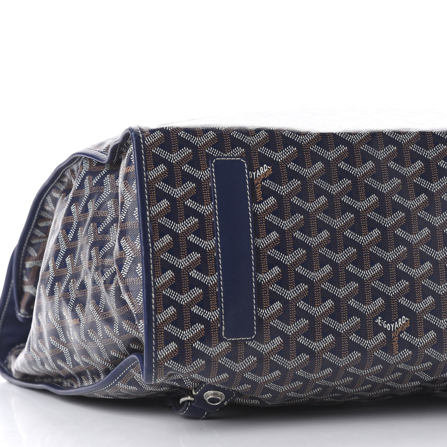 Goyardine Saint Leger Soft Briefcase Backpack Navy