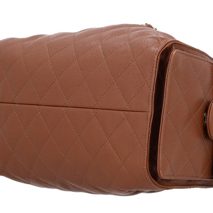 Chanel Goatskin Quilted Small Chanel 25 Handbag Camel 9 of 9