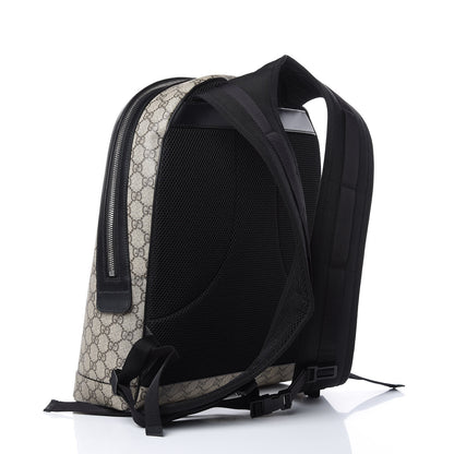 Gucci GG Supreme Monogram Web Dome Backpack Black 3 of 9