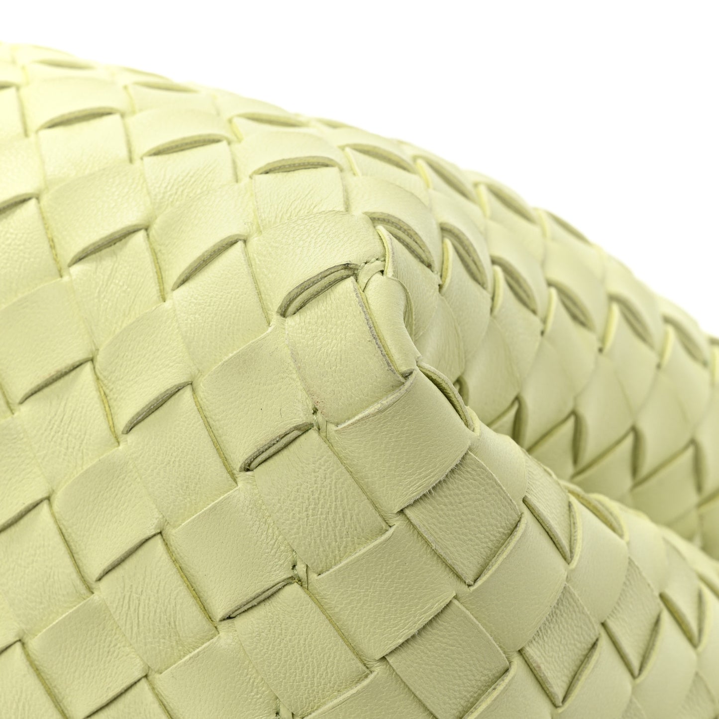 Nappa Intrecciato Tuck Lemon Washed