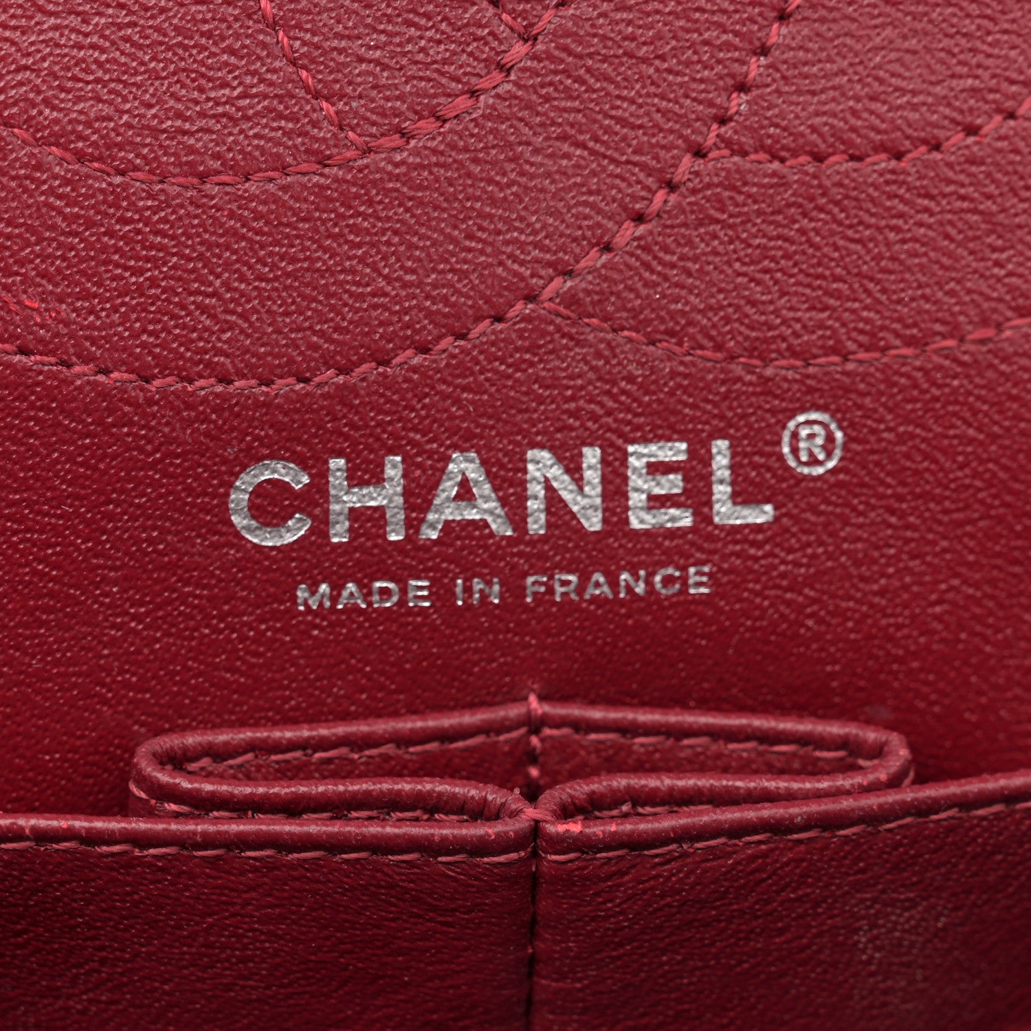 Chanel Patent Caviar Quilted 2.55 Reissue 226 Flap Burgundy 6 of 14