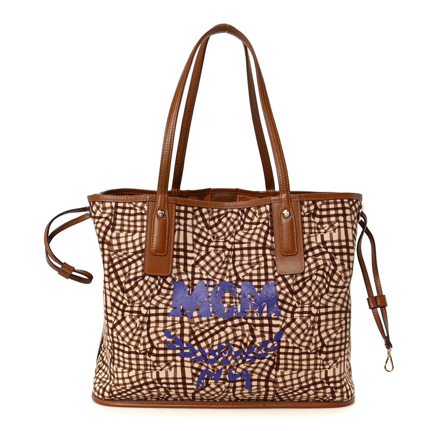 Visetos Medium Liz Reversible Shopper Tote Cognac