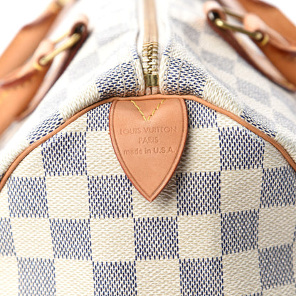 Louis Vuitton Damier Azur Speedy 30 10 of 12