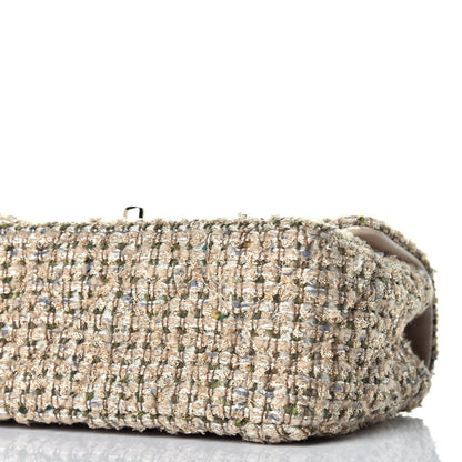 Chanel Tweed Quilted Mini Rectangular Flap Beige 8 of 9