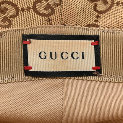 Gucci Monogram Textured Dollar Calfskin GG Jago Bucket Hat XXL Cacao Beige 7 of 10