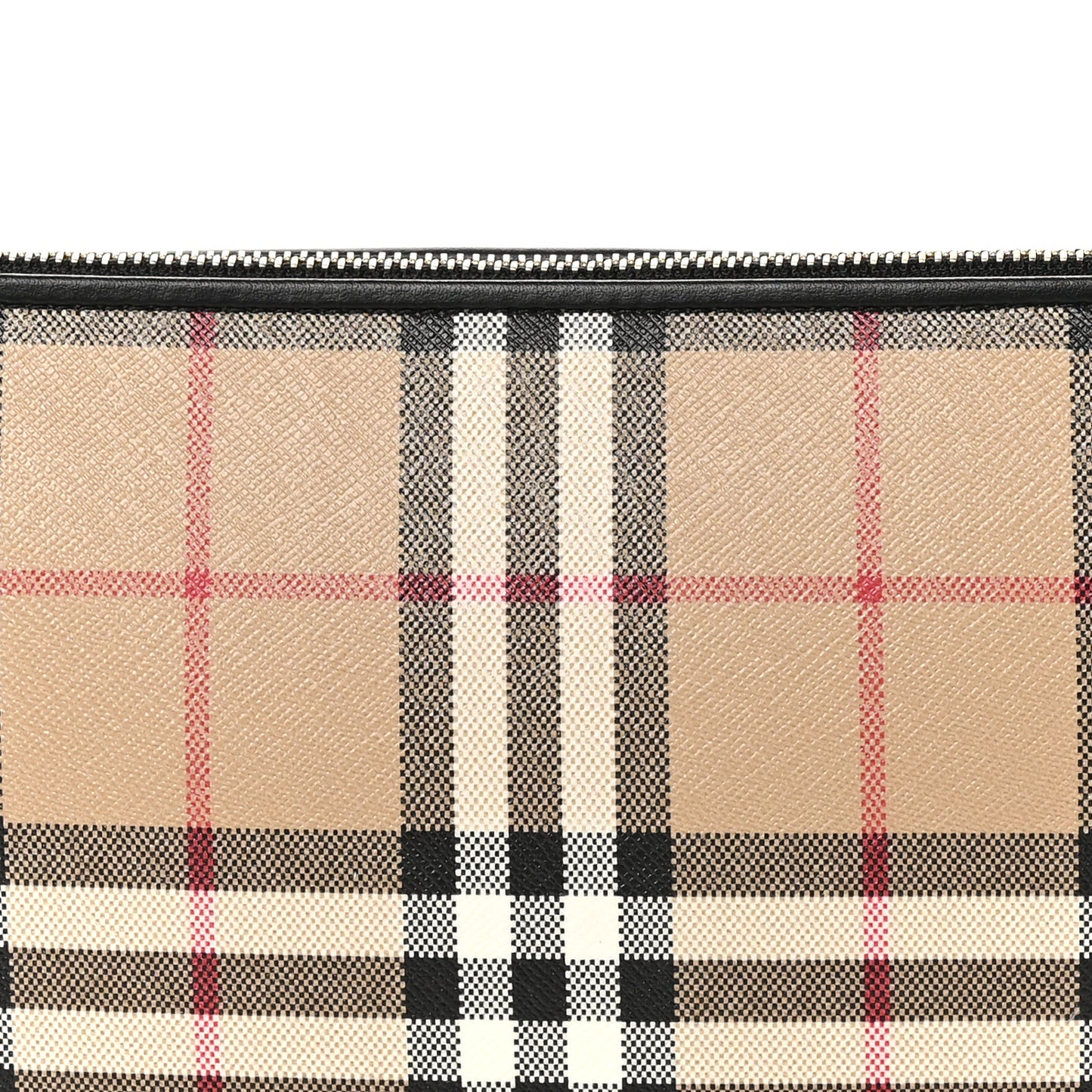 Vintage Check Calfskin Olympia Slim Pouch Archive Beige