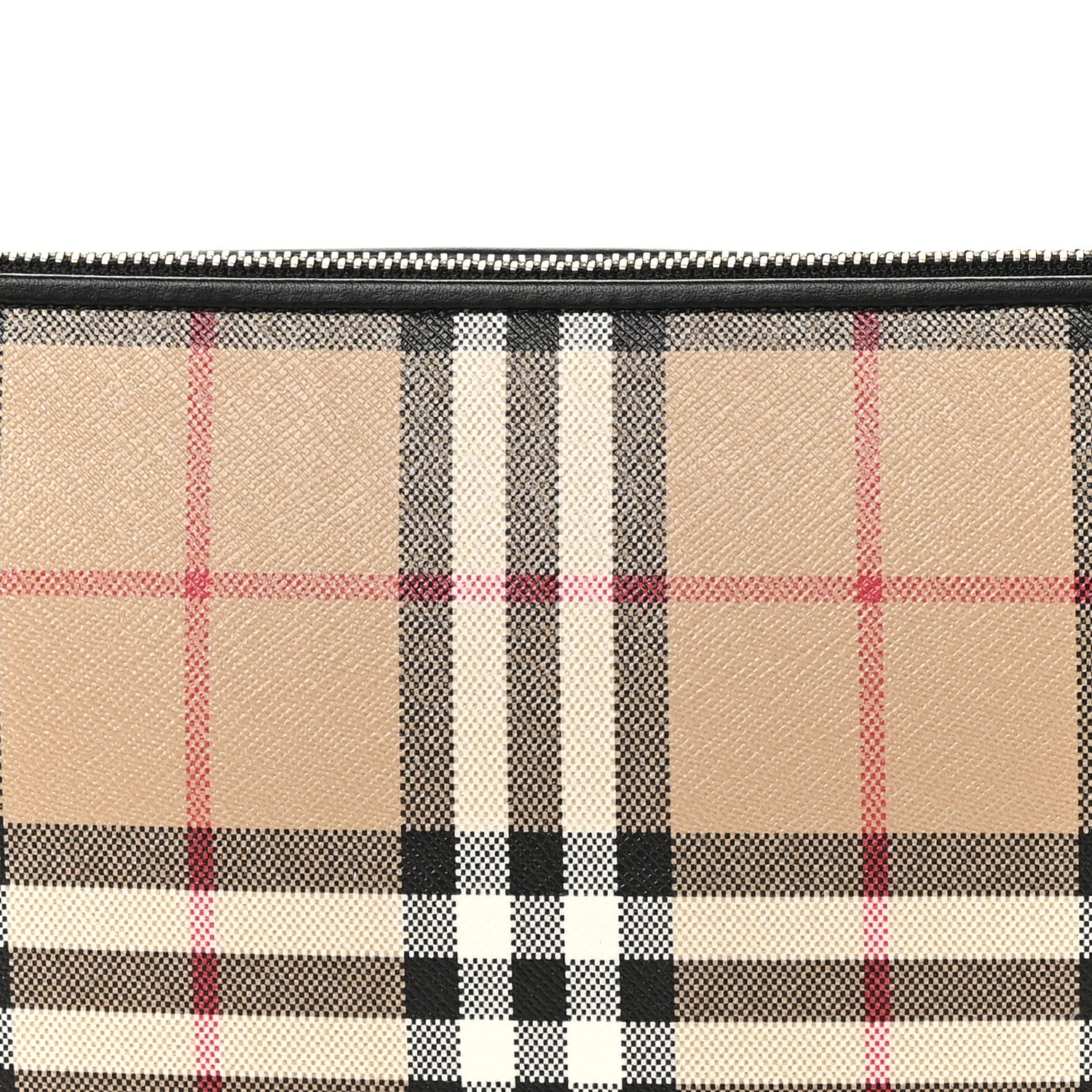Burberry Vintage Check Calfskin Olympia Slim Pouch Archive Beige 7 of 9