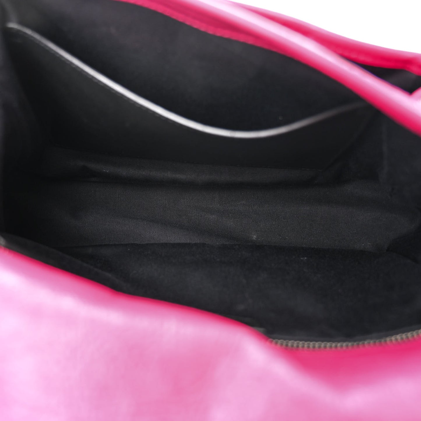 Crinkled Calfskin Matelasse Monogram Medium Niki Chain Satchel Freesia