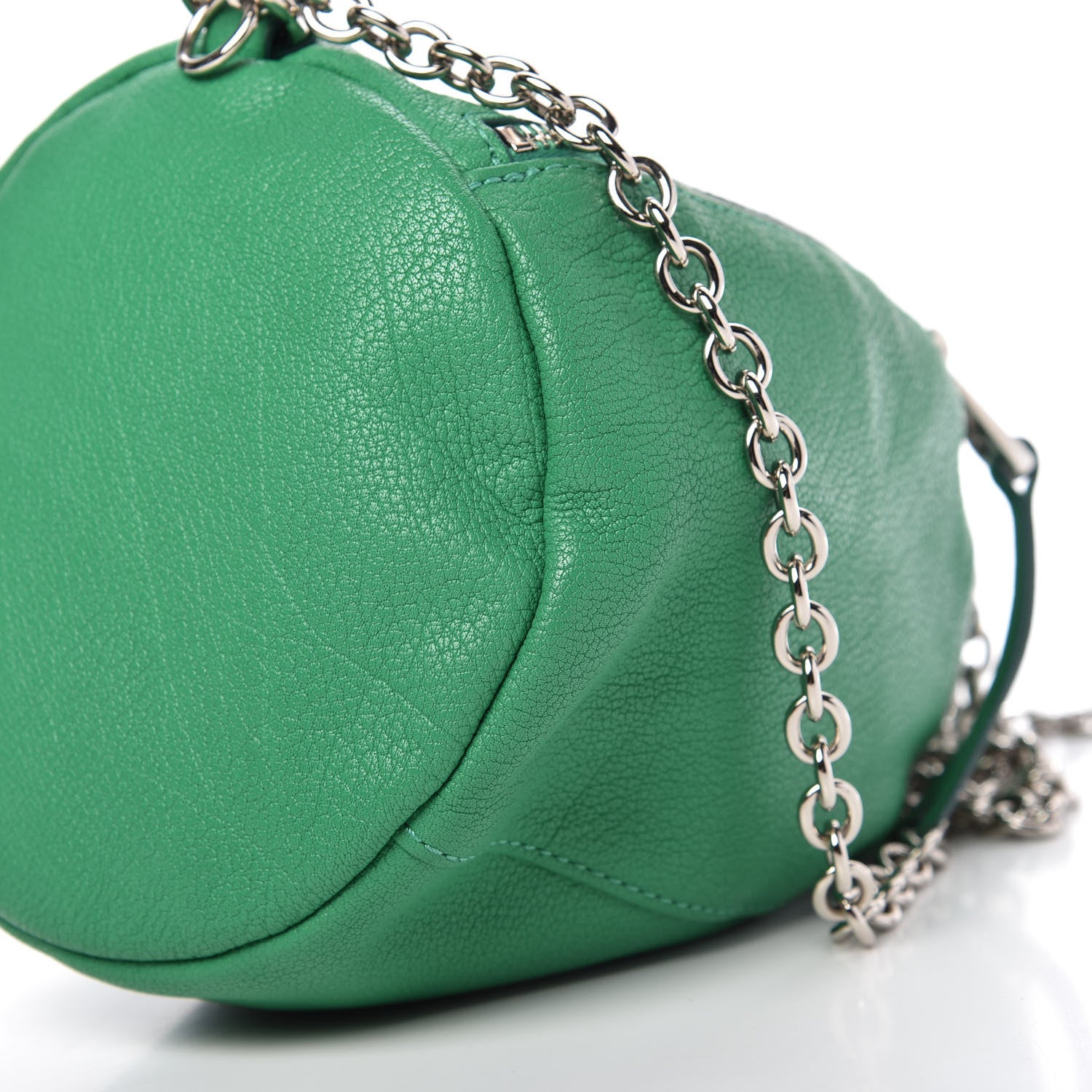Mulberry Calfskin Georgia May Jagger Biker Pouch Emerald Green 7 of 9