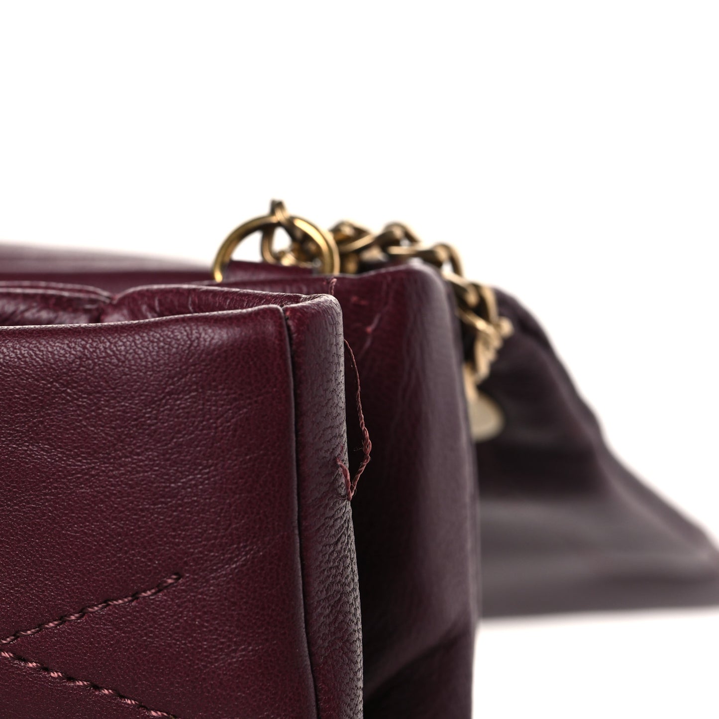 Lambskin Quilted Mini Sugar Flap Shoulder Bag Burgundy