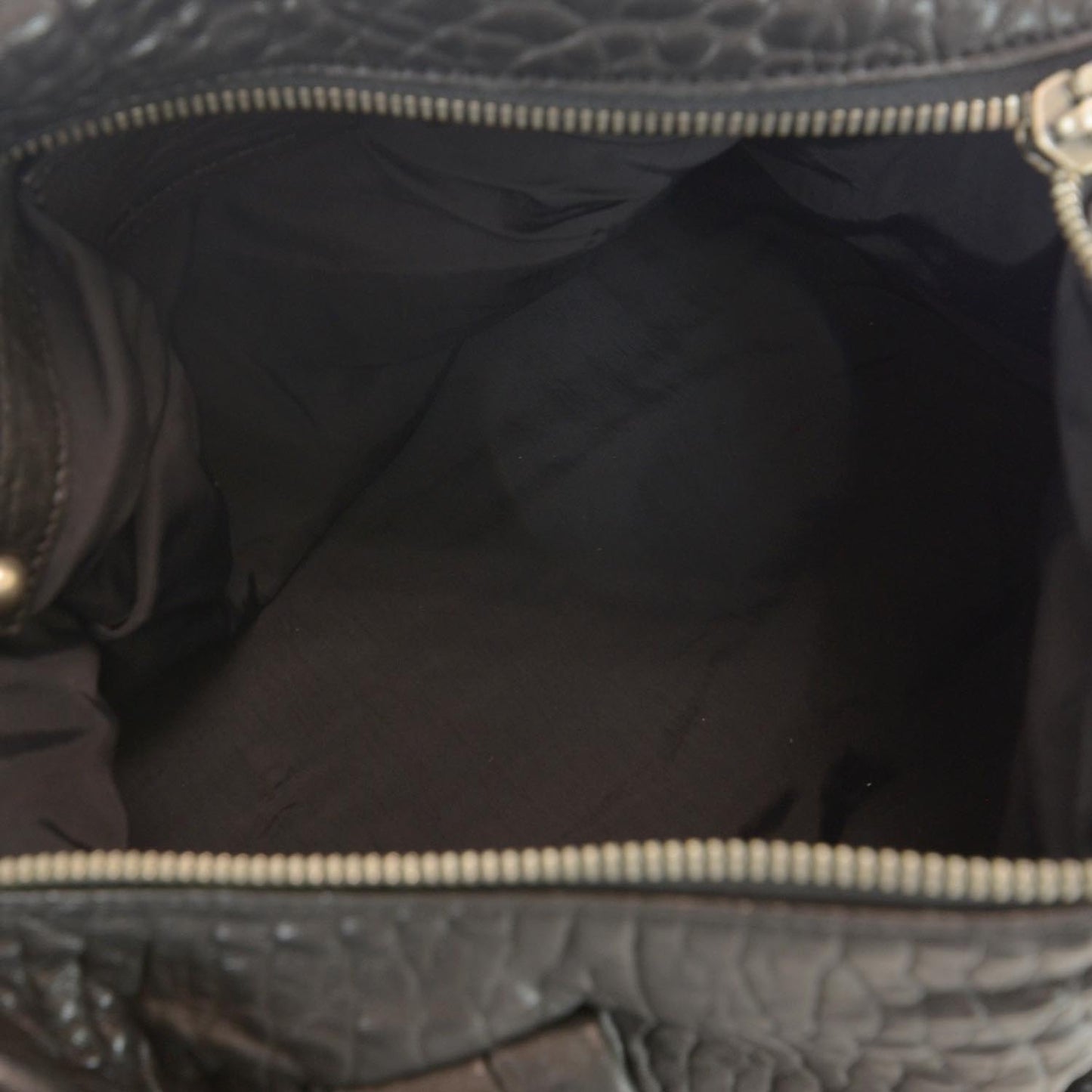Leather Rocco w Nickel Hardware Black