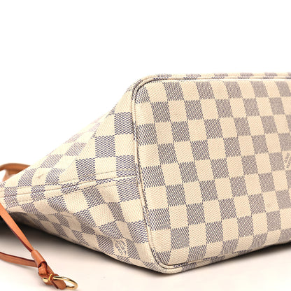 Louis Vuitton Damier Azur Neo Neverfull MM Rose Ballerine 9 of 12