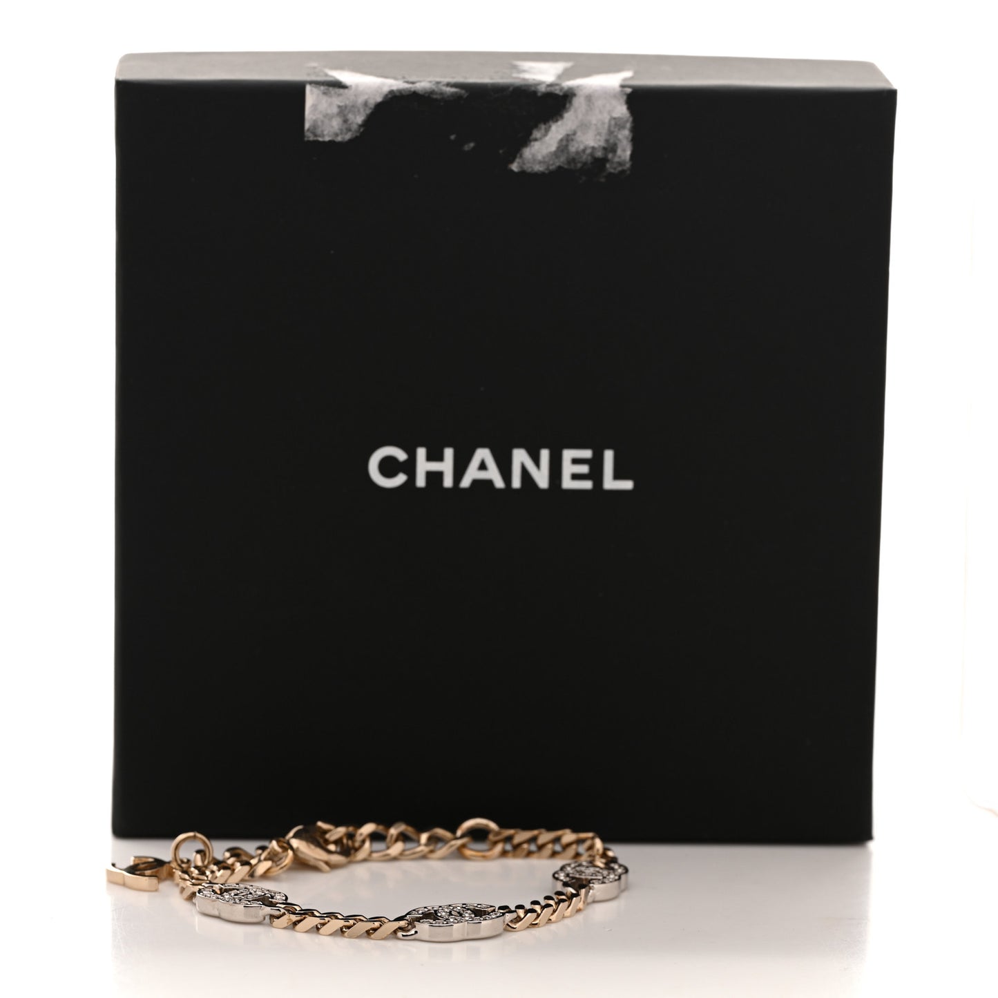 Crystal CC Chain Bracelet Gold Silver