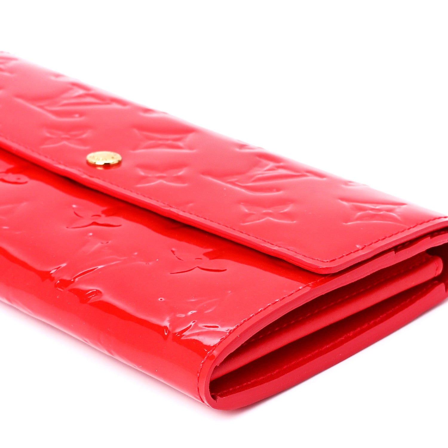 Louis Vuitton Vernis Sarah Wallet Rouge Grenadine 10 of 10