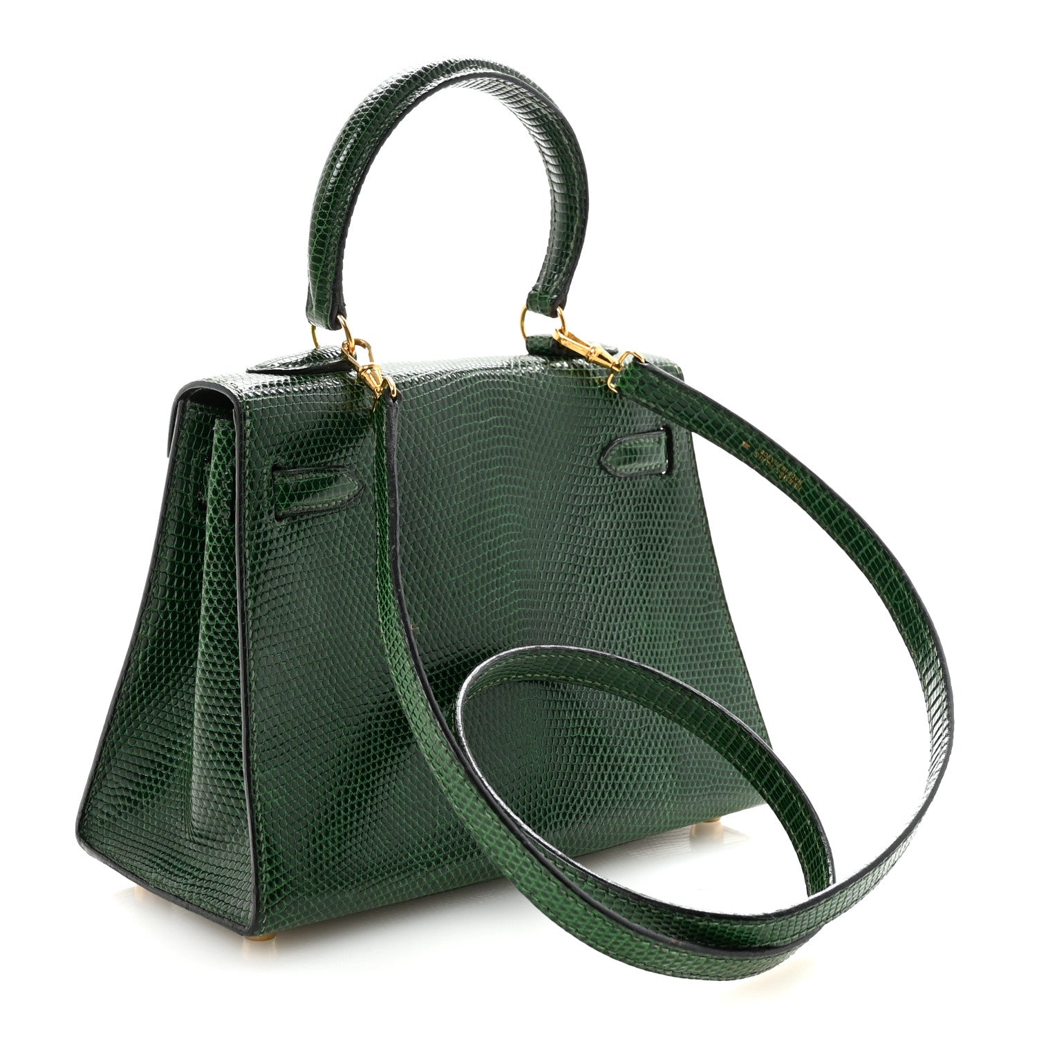 Hermes Lizard Mini Kelly Sellier 20 Vert Moyen 1847312 – FASHIONPHILE