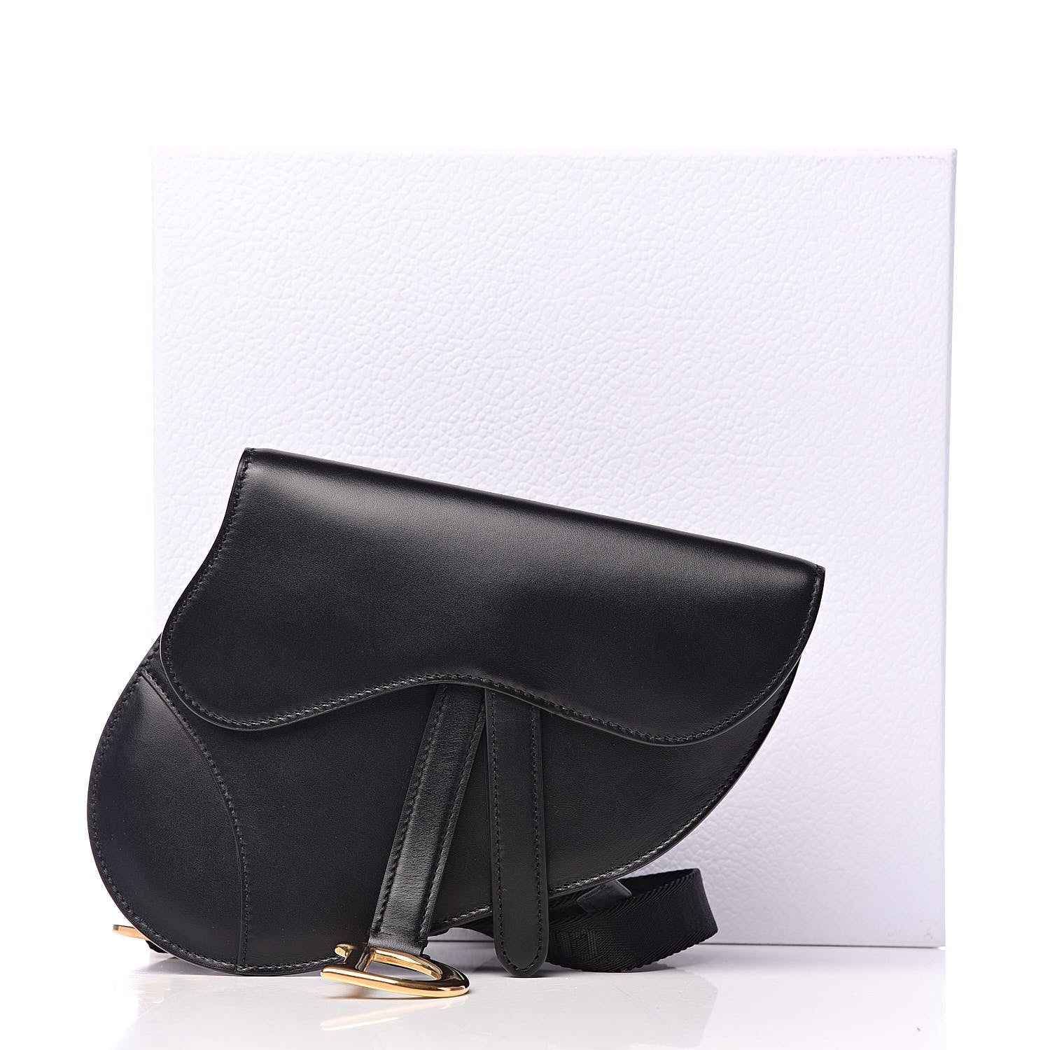 Christian Dior Calfskin Saddle Belt Bag Black 9 of 9