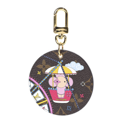 Louis Vuitton Monogram 2020 Christmas Animation Big Wheel Bag Charm Key Ring Rose Ballerine 1 of 4