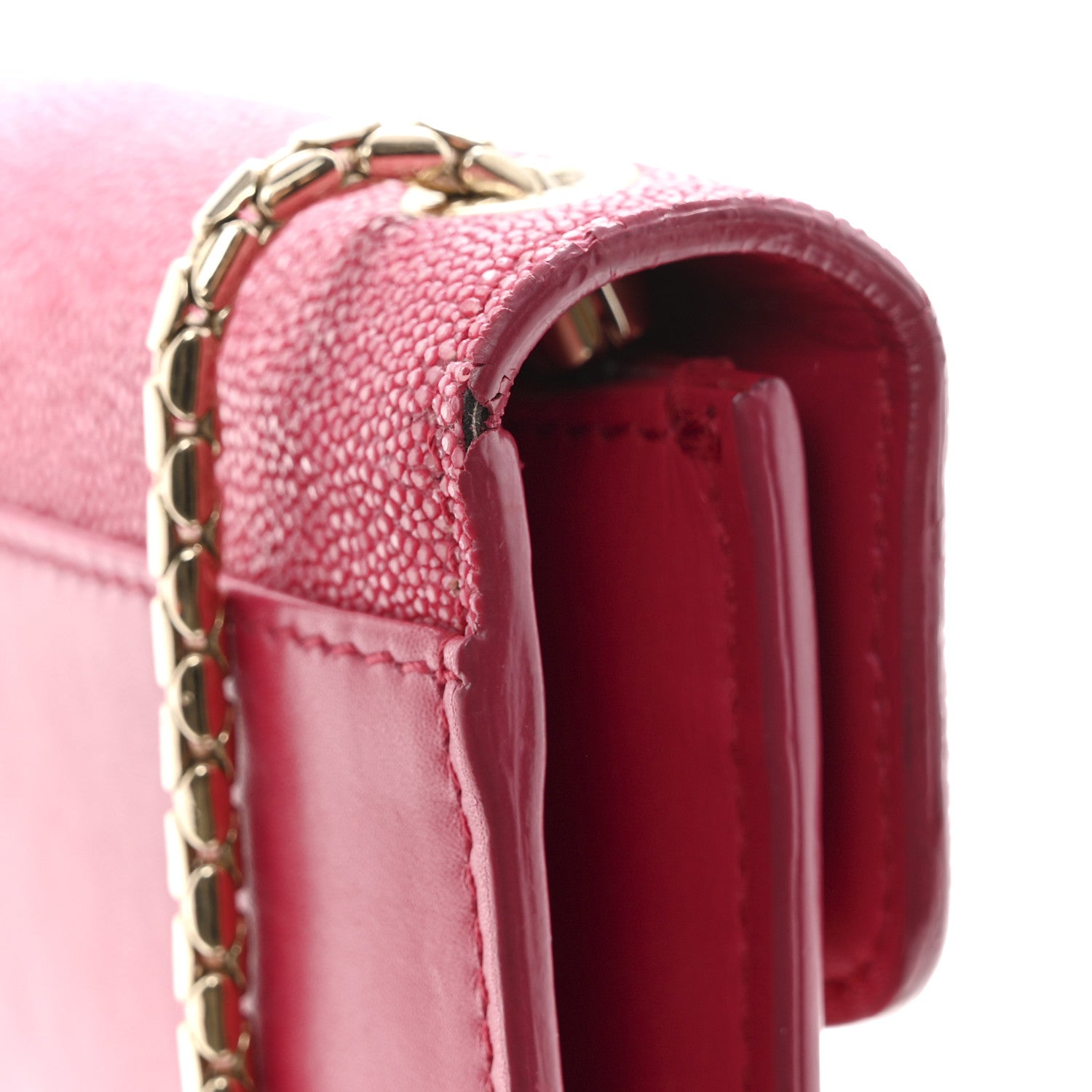 Bulgari Galuchat Calfskin Serpenti Forever Crossbody Bag Pink Pink 13 of 16