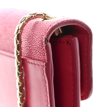 Bulgari Galuchat Calfskin Serpenti Forever Crossbody Bag Pink Pink 13 of 16
