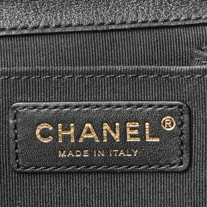Chanel Lambskin Quilted Large Duma Drawstring Backpack Black 6 of 11