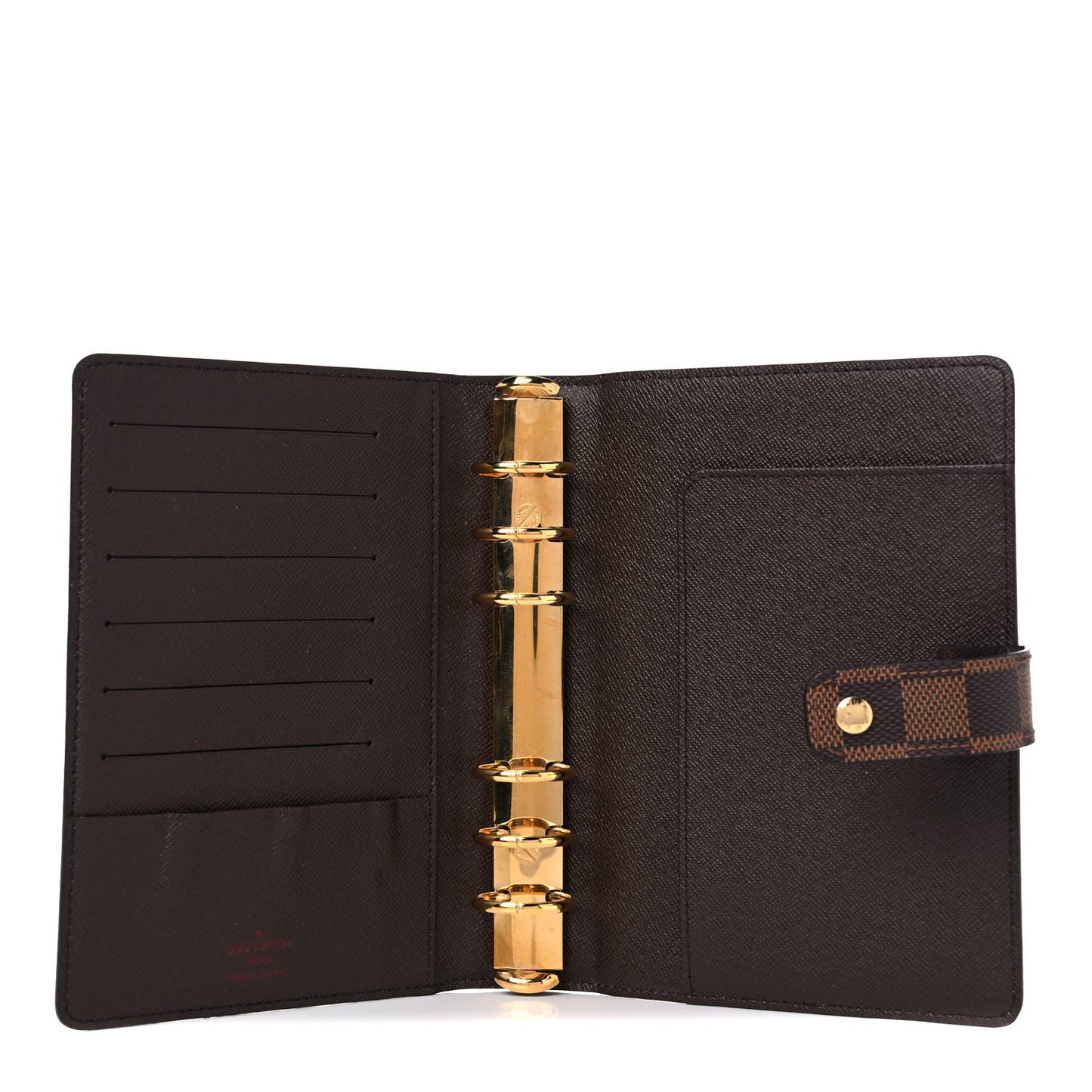 Damier Ebene Medium Ring Agenda Cover