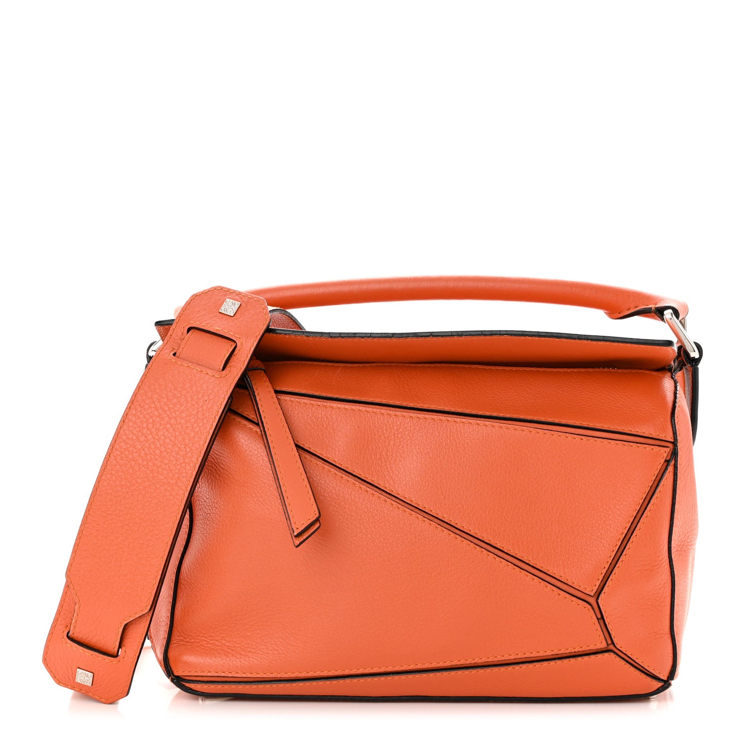 Calfskin Small Puzzle Bag Coral