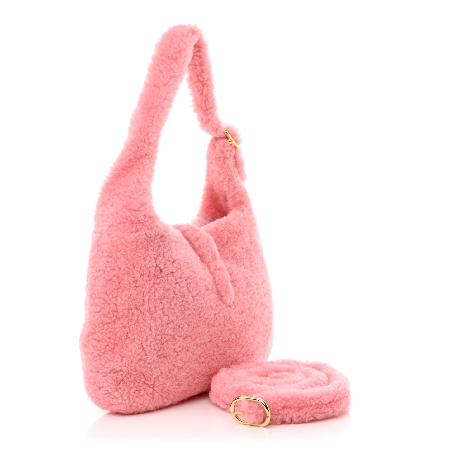 Shearling Small Jackie 1961 Shoulder Bag Lotus Pink