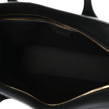 Salvatore Ferragamo Grained Calfskin Large Star Tote Black 5 of 11