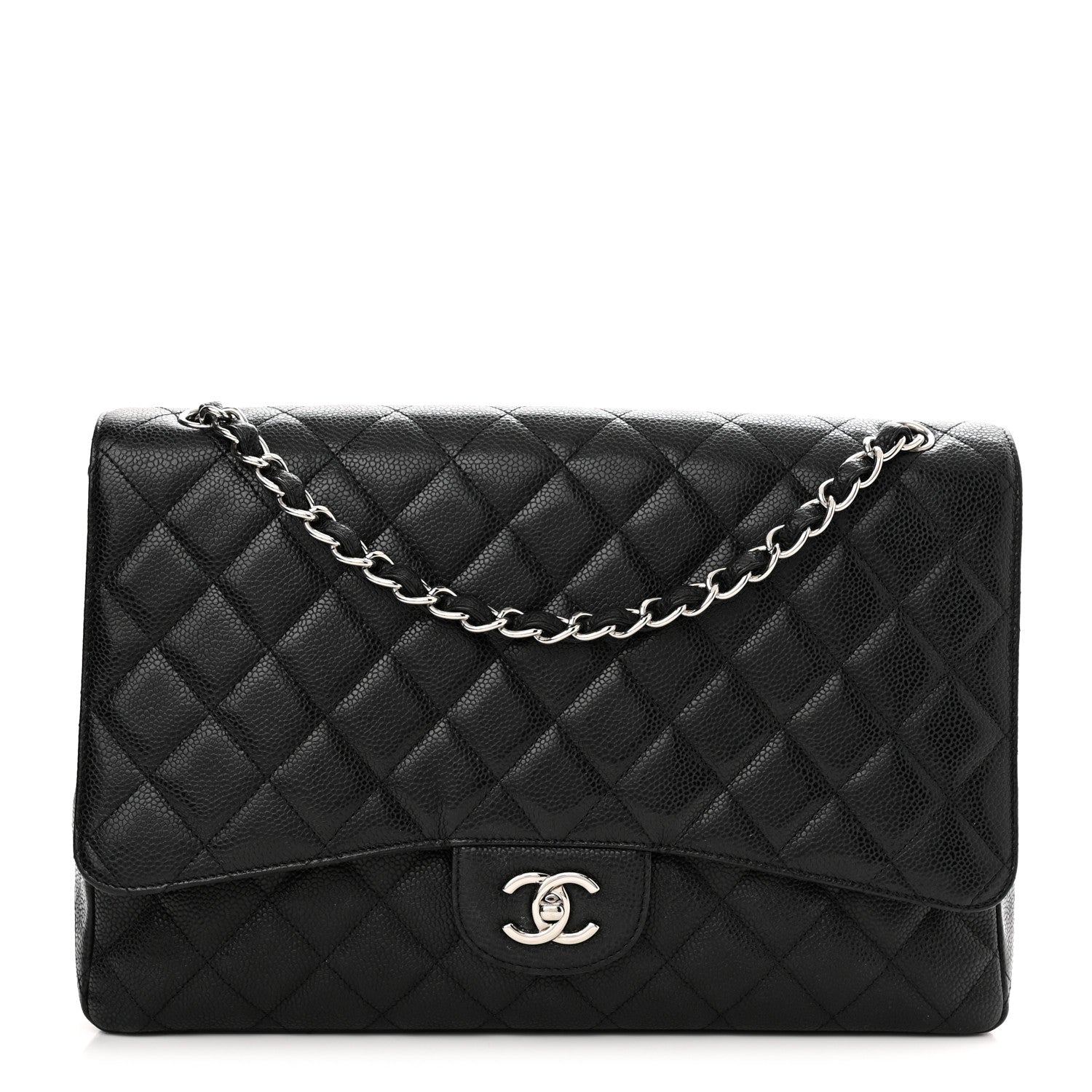 Chanel Caviar Quilted Maxi Single Flap Black 1 of 11
