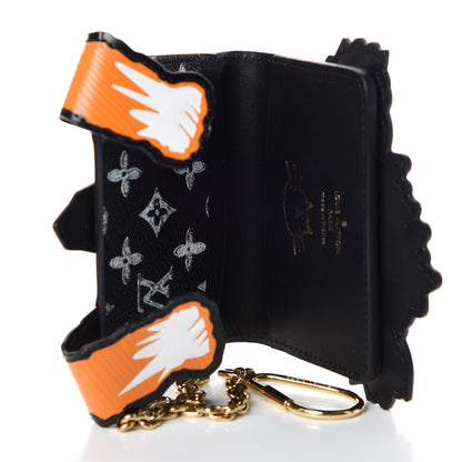 Louis Vuitton Epi Calfskin Grace Catogram Cat Card Holder Orange 5 of 6