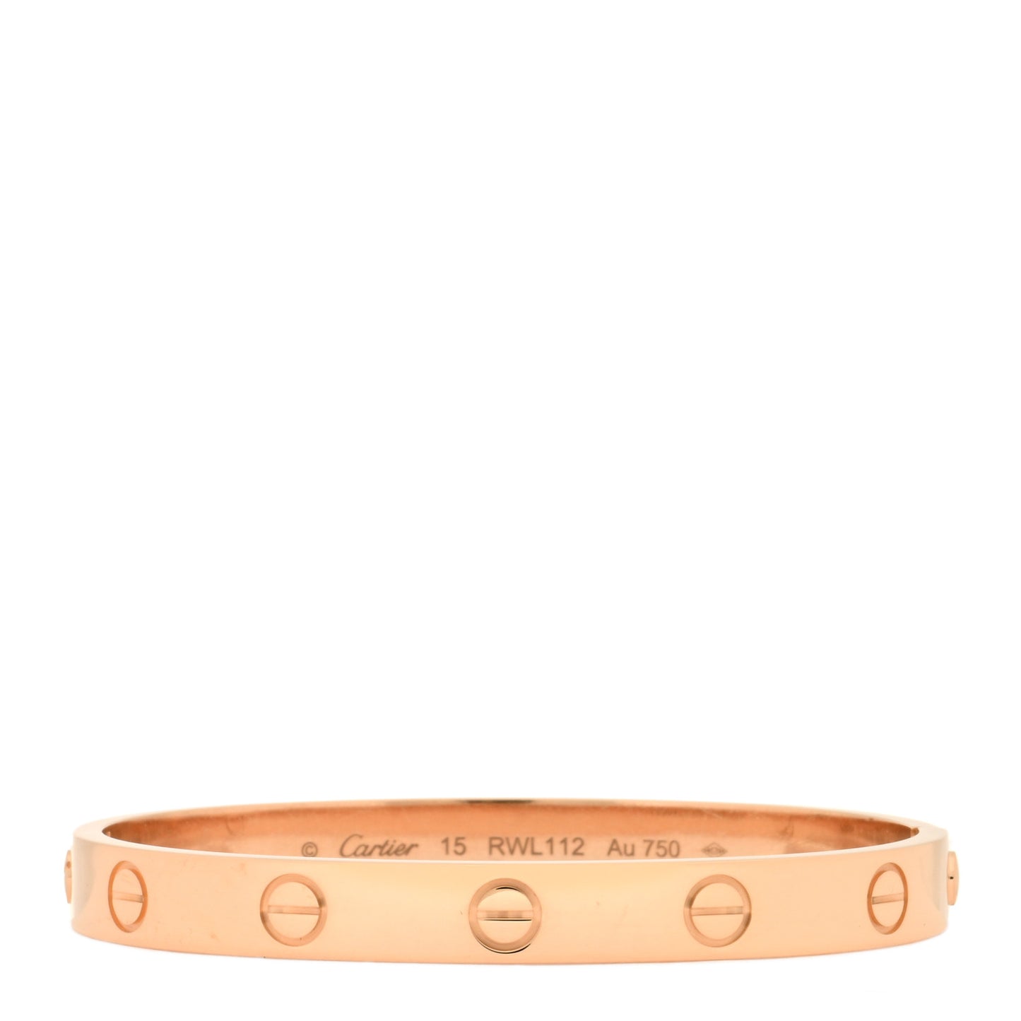 18K Pink Gold LOVE Bracelet 15