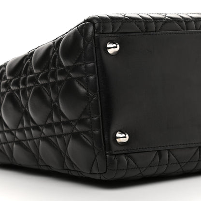 Christian Dior Lambskin Cannage Large Lady Dior Black 5 of 12