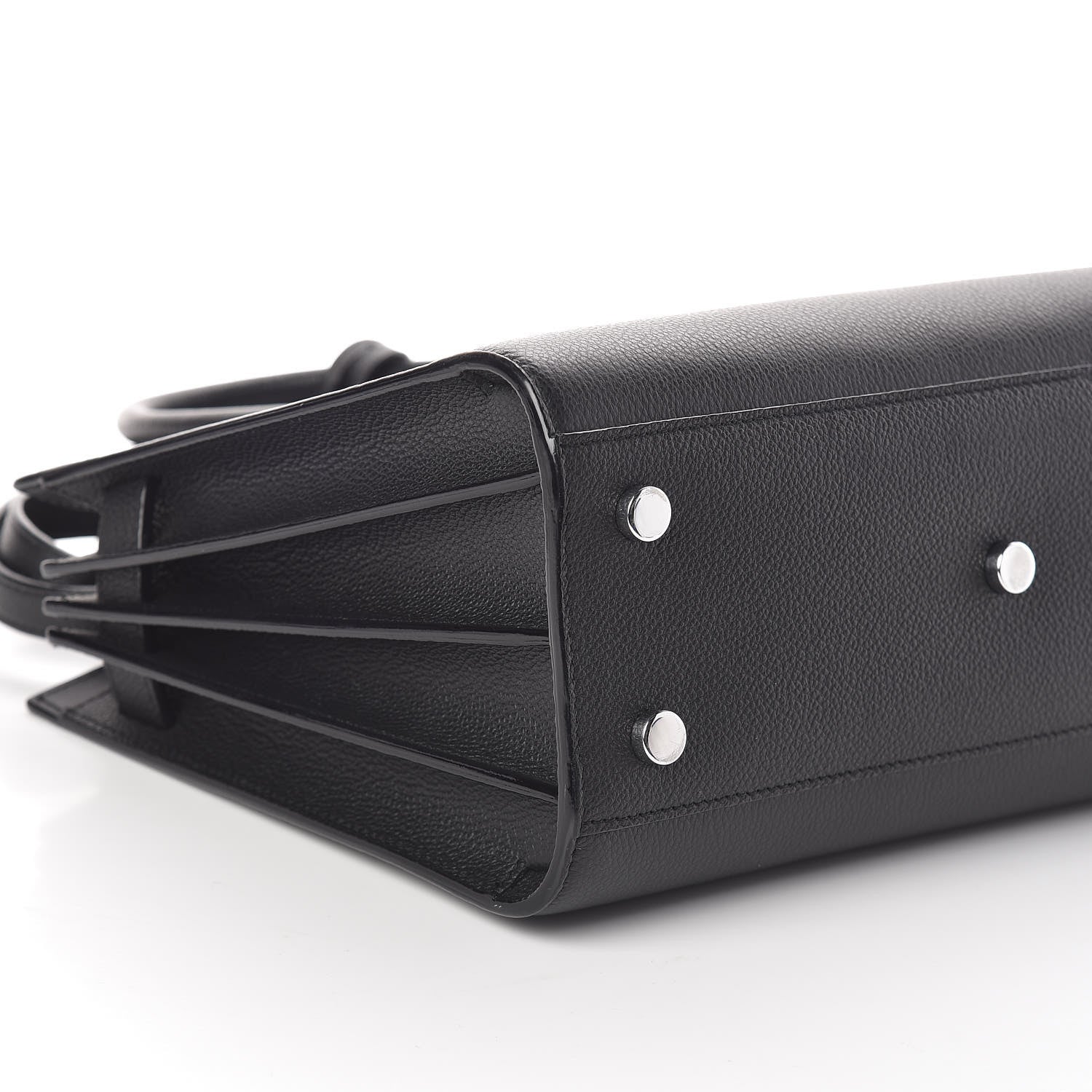 Saint Laurent Grained Calfskin Baby Sac De Jour Black 7 of 8